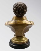 Скульптурный бюст «А. С. Пушкин», бронза, камень, кон. 19, нач. 20 вв.