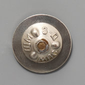 Винтовой нагрудный знак «Почетному железнодорожнику», металл, эмаль, ШМ З-Д МПС, СССР