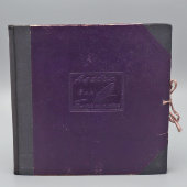 Альбом для грампластинок «Стандарт-Москва» в фиолетовом цвете, 10 конвертов, СССР, 1930-40 гг.