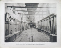 Старинная фотогравюра «Верхние городские ряды, большой иконный ряд, вид с середины рядов», фирма «Шерер, Набгольц и Ко», Москва, 1886 г.
