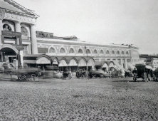 Старинная фотогравюра «Средние городские ряды, вид от Лобного места», фирма «Шерер, Набгольц и Ко», Москва, 1886 г.