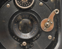 Старинный складной стереофотоаппарат «Ica Stereolette» с объективом Helios 1:8 65 mm, Дрезден, Германия, 1910-е