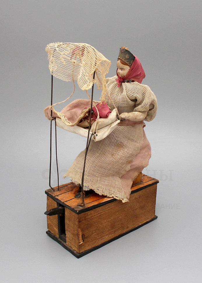 Стеклянная елочная игрушка Санта - Лес Старинных Сказаний 12 см розовая, подвеска (EDG)