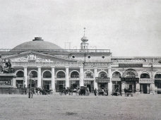 Старинная фотогравюра «Верхние городские ряды, вид средней части с Красной площади», фирма «Шерер, Набгольц и Ко», Москва, 1886 г.