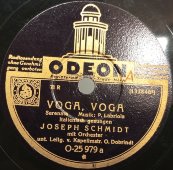 Йозеф Шмидт: серенада «Voga, Voga» и «L'ariatella». Odeon, Германия, 1932 г. 