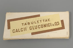 Старые советские таблетки «Кальция глюконат» по 0,5 г, Химфармзавод № 1, Ленсовнархоз, сер. 20 в.